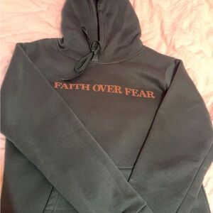 Faith Over Fear Black Hoodie